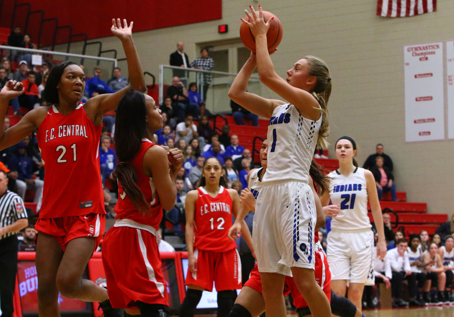 Girls Basketball Sectional Finals - E.C. Central vs. Lake Central